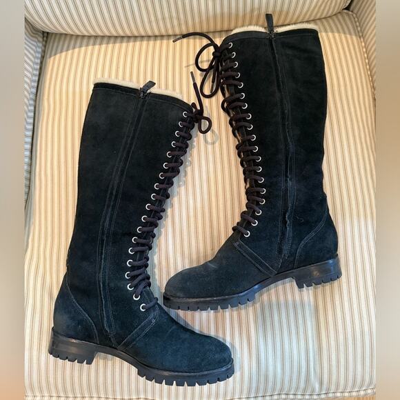 cole haan nike air suede boots